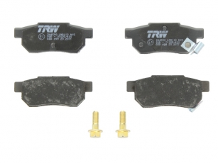 Купить GDB499 TRW Тормозные колодки задние Джаз (1.3 i, 1.5, 1.5 i) с звуковым предупреждением износа